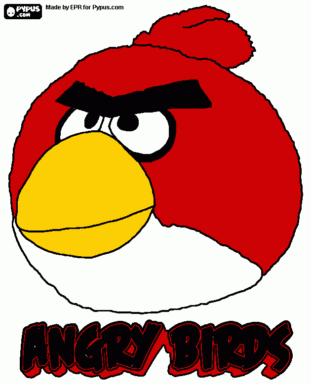 angry para colorear