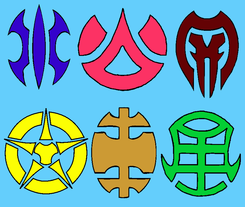 atributos bakugan para colorear