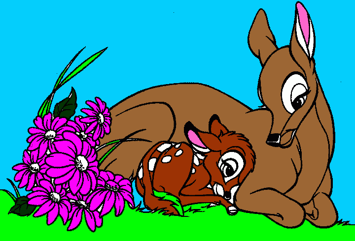 bambi para colorear