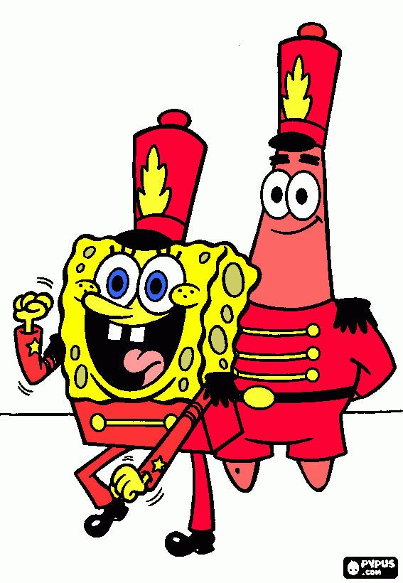 bob sponja para colorear