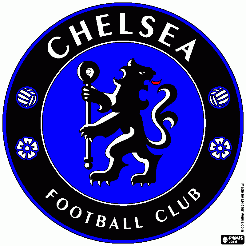 Free coloring pages of chelsea fc logo