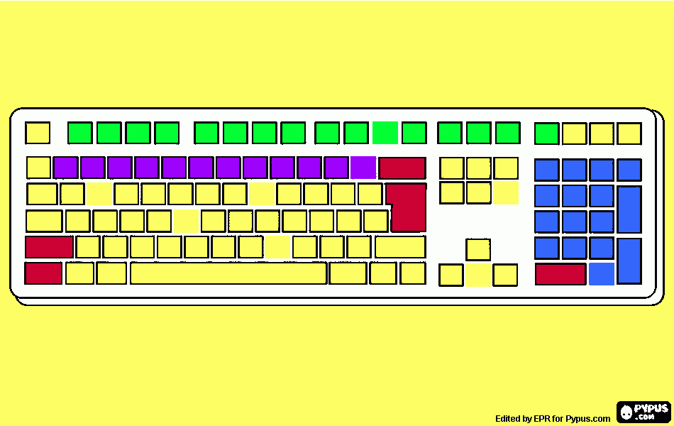 computadora para colorear para colorear