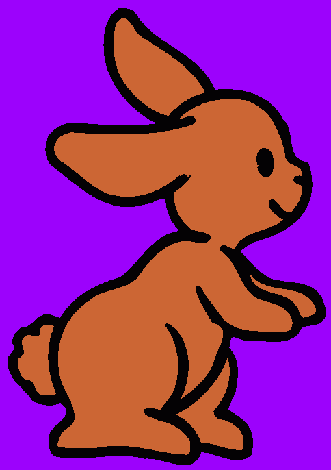 conejo para colorear