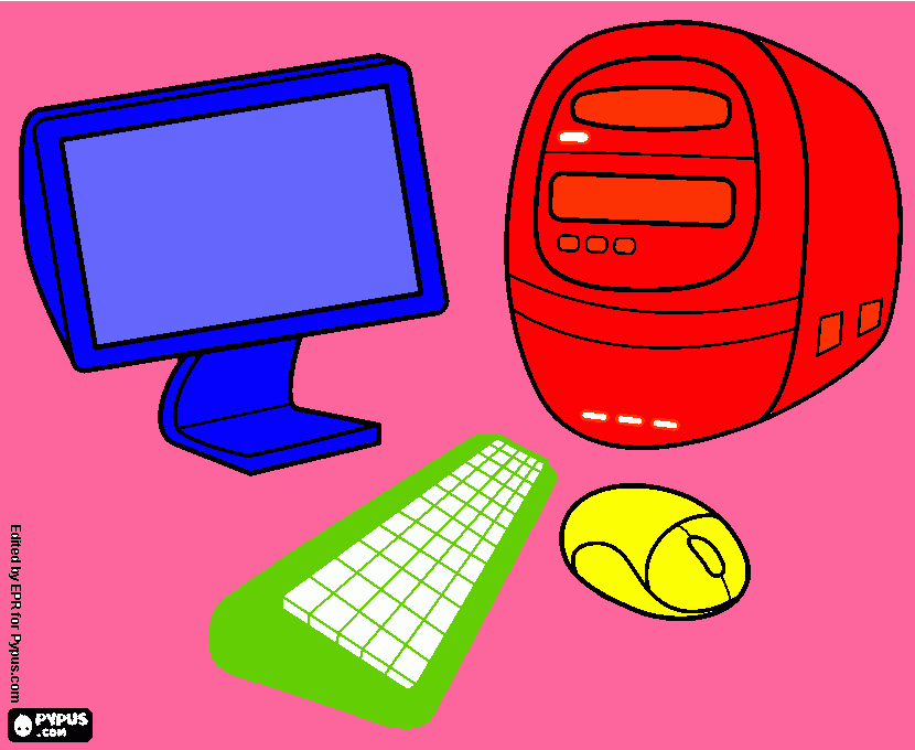 dibujo ordenador para colorear