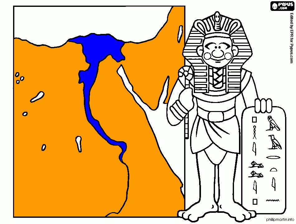 Egipto de los Faraones para colorear