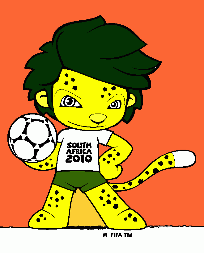 es un sacumi con pelo verde y es un liopardo y el pantalon tanvievn lo tiene y es verde,el cuerpo es amariyo con manchas negras y la pelota es negr a y vlanca tanvien la cola se deja un espasio porque a i no se pinta. para colorear
