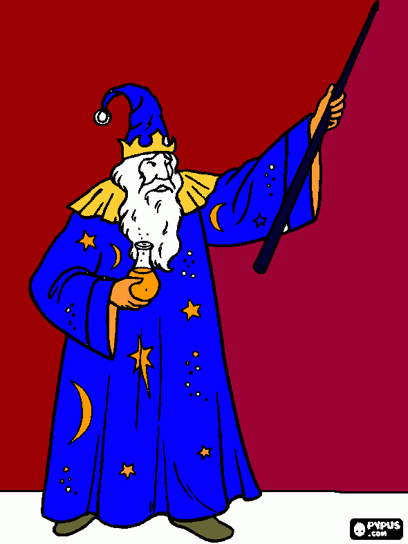 HECHIZOS MAGICOS para colorear