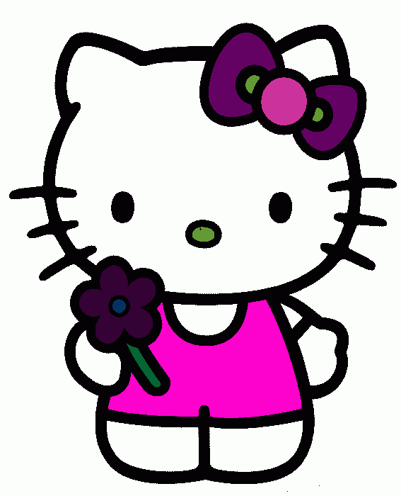 Hello Kitty para colorear