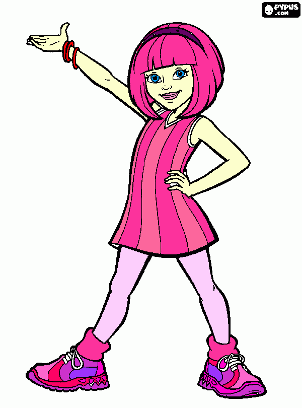 lazy town coloring pages games kids - photo #27