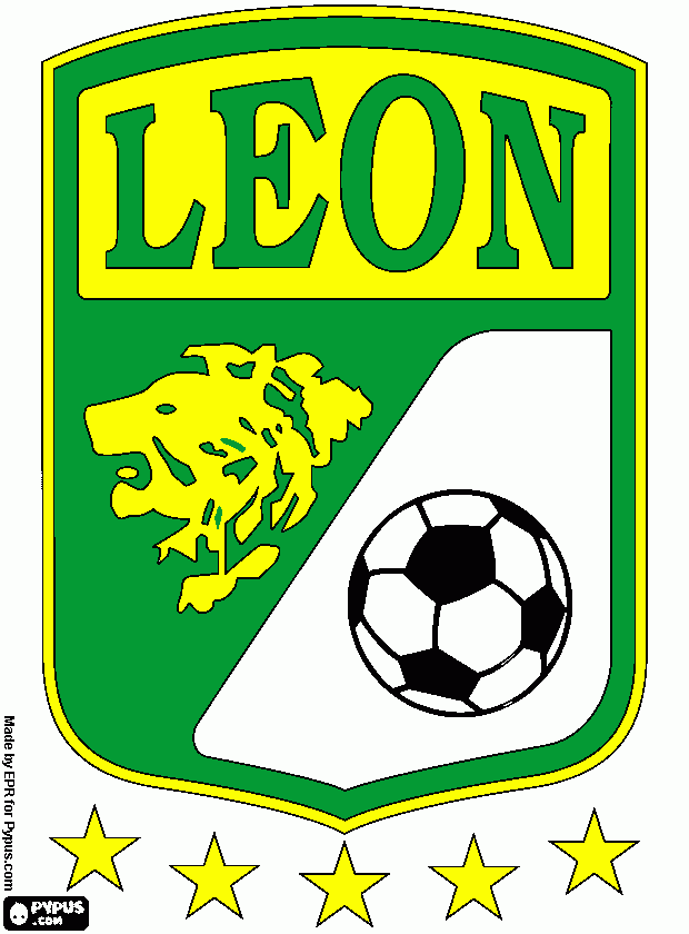 LEON FC para colorear