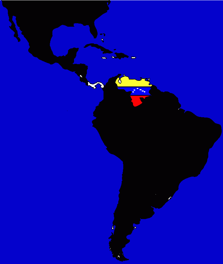 mapa de latina para colorear
