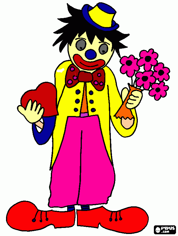 payaso triste para colorear, payaso triste para imprimir