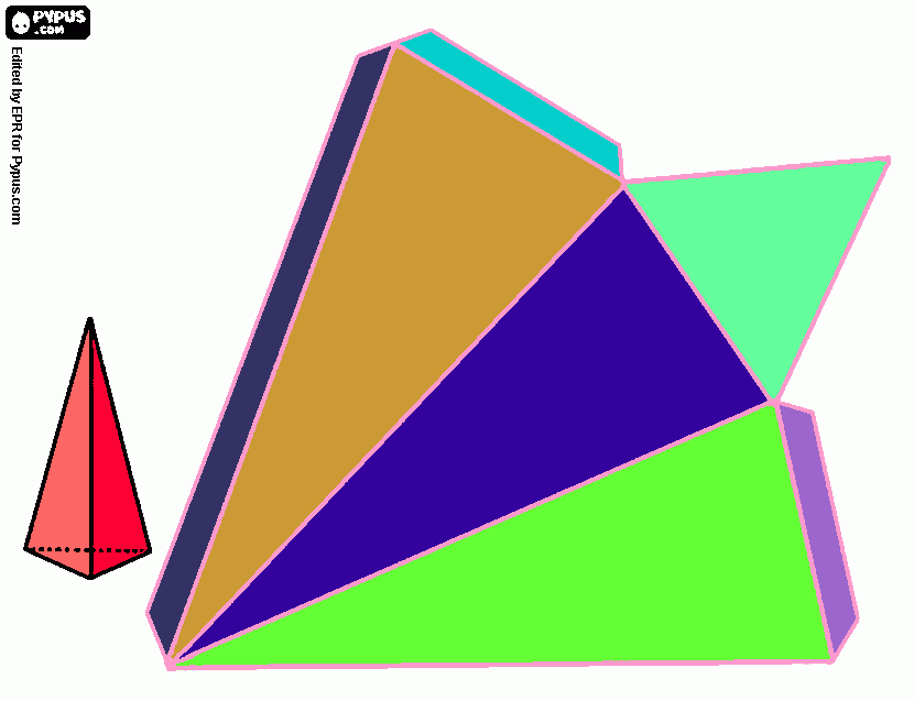 piramide 1 para colorear