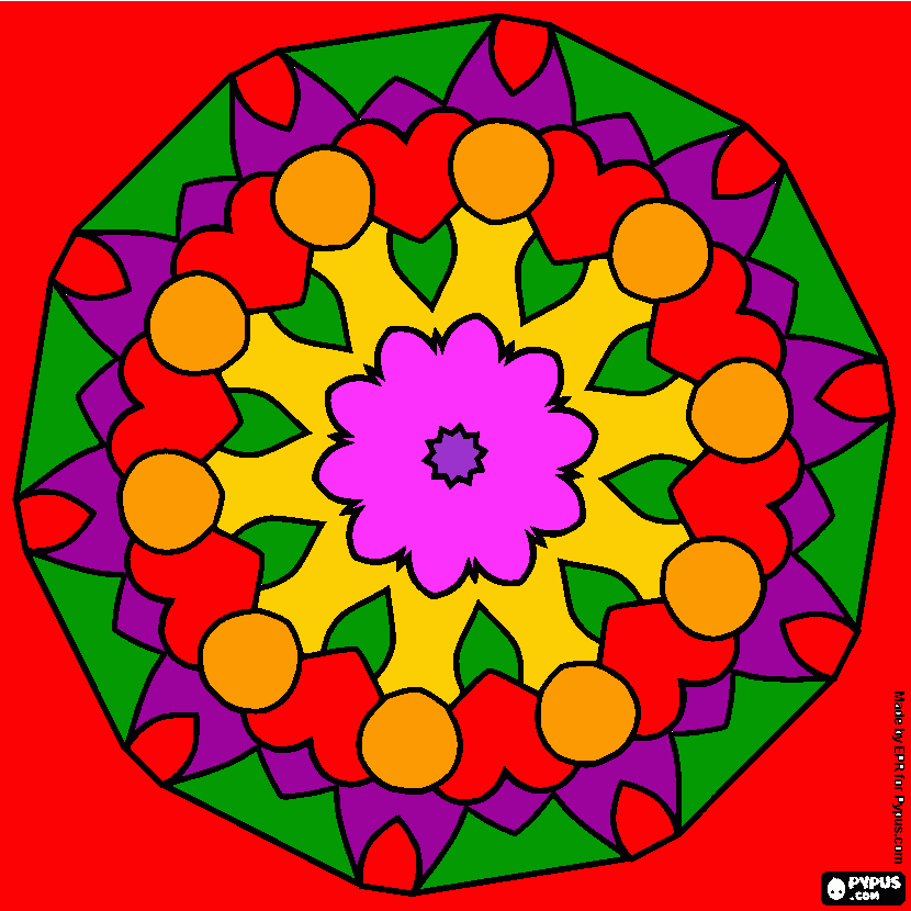 poligonal para colorear