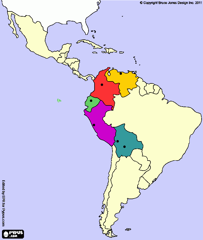region andina para colorear