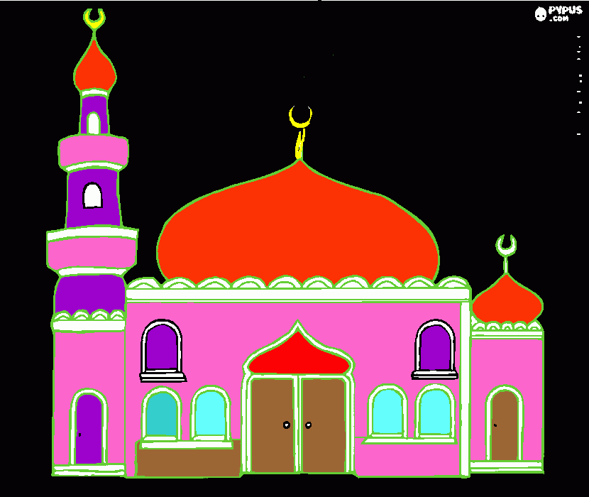 Religión de islam para colorear