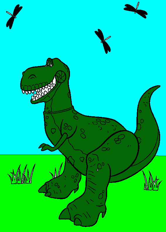 rex para colorear
