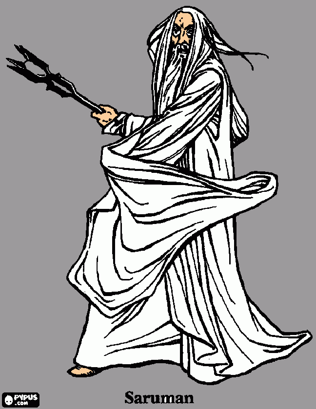 gandalf the gray coloring pages - photo #21