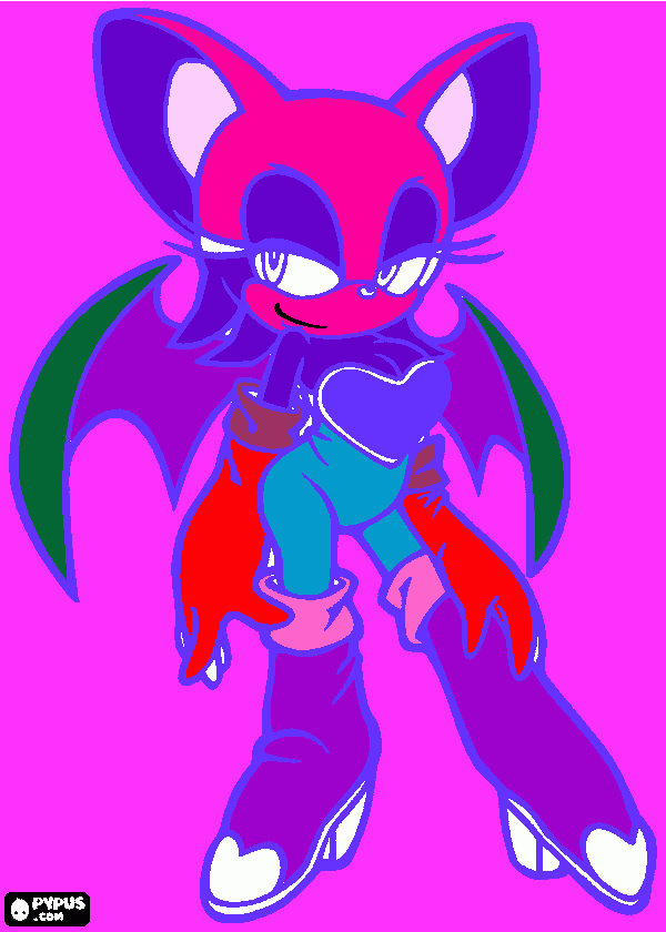 Sonic Emy para colorear