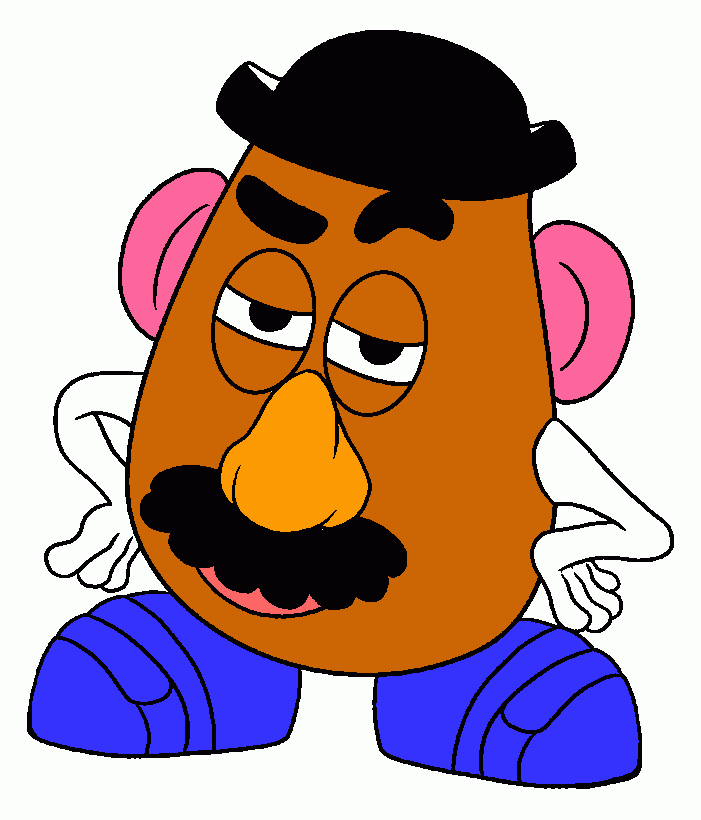 sr cara de papa para colorear