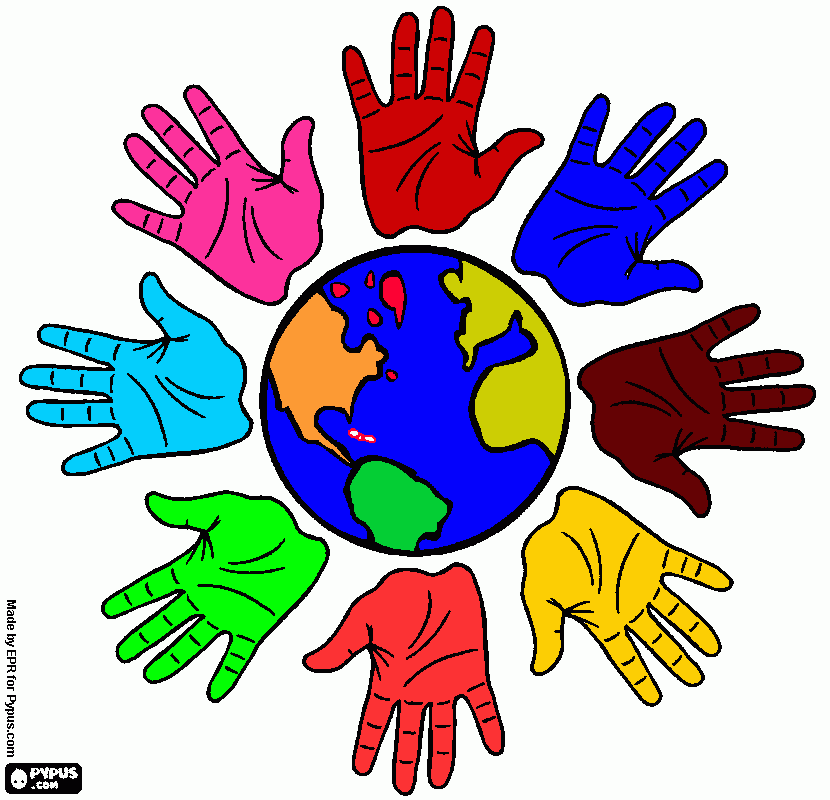 Tolerancia, un logo coloreado para colorear