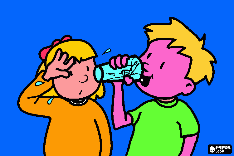 Resultado de imagen de gifs de beber agua