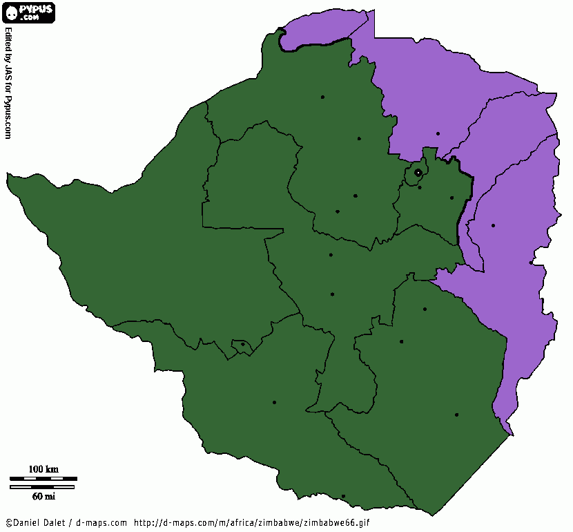 zimbabue para colorear
