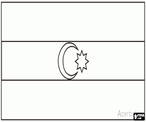 Colorear Bandera de Azerbaiy�n