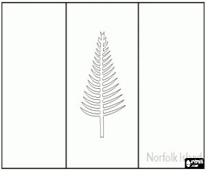 Colorear Bandera de la Isla de Norfolk, territorio externo de Australia