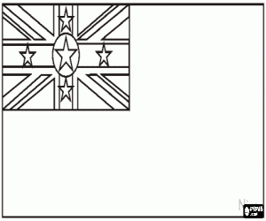 Colorear Bandera de Niue