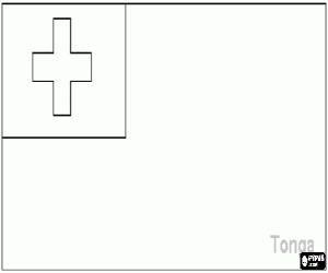 Colorear Bandera de Tonga