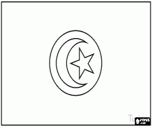 Colorear Bandera de T�nez