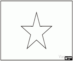 Colorear Bandera de Vietnam