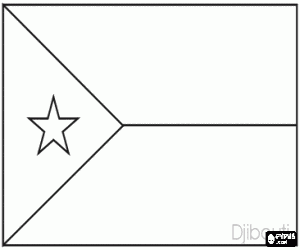 Colorear Bandera de Yibuti