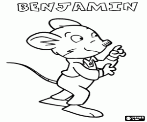 Colorear Benjam�n, el sobrino preferido de Geronimo Stilton