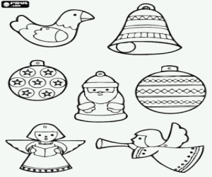Colorear Bolas de Navidad y otros adornos navide�os para colgar en el �rbol