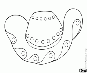 Colorear Bonito sombrero decorado de ala ancha para mujer 