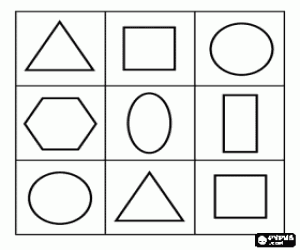 Colorear Caja de figuras geom�tricas 