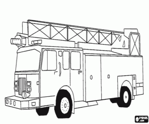 Colorear Cami�n de bomberos
