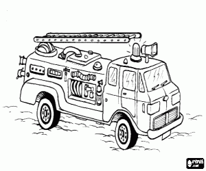 Colorear Cami�n de bomberos