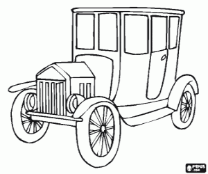 Colorear Coche antiguo