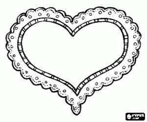 Colorear Coraz�n para la celebraci�n de San Valent�n