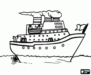 Colorear Crucero transatl�ntico