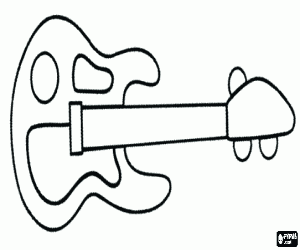 Colorear Guitarra el�ctrica