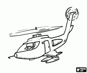 Colorear Helic�ptero de combate