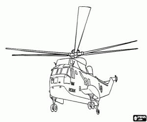 Colorear Helic�ptero de rescate