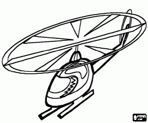 Colorear Helic�ptero en acci�n