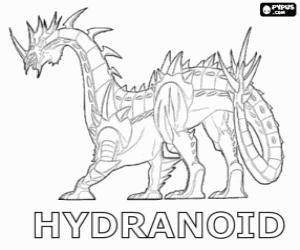 Colorear Hydranoid es una de las especie m�s fuertes de Bakugan
