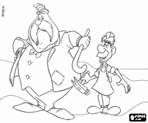 Colorear La Morsa y el Carpintero, los personajes de un poema