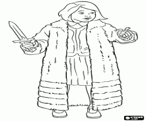 Colorear La peque�a Lucy Pevensie en Narnia